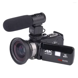 Caméscopes Caméscope professionnel 18X Wifi 48MP Caméra vidéo numérique HDV 4k avec vision nocturne IR