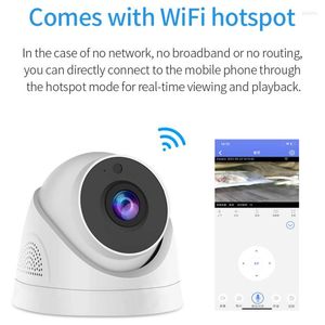Caméscopes Caméra domestique intelligente Surveillance de sécurité Wifi sans fil Vision nocturne HD Interphone vocal intérieur et extérieur Détection de mouvement