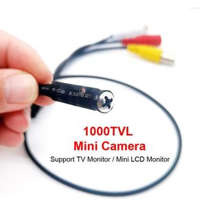 Cámara de audio 1000TVL Mini analógico CVBS Seguridad CCTV para TV / Sistema de monitor LCD DVR