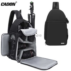 Camera bag accessories CADeN DSLR Camera Chest Bag Professional Large Cross Body Bags for Canon Nikon Len Tripod Outdoor Travel Bags For Men Women HKD230817