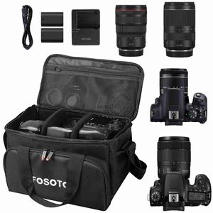 Camera bag accessories Fosoto Multi-functional Large Capacity Photography Camera Bag Waterproof Shoulders Backpack DSLR Bag for Canon Nikon Pentax HKD230817