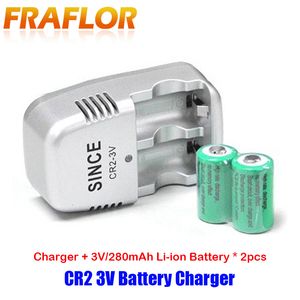 Camera Chargers CR2 3V 15270 AI-BALL Mini Wifi Camera Rangefinder Battery Charger With 2PCS Rechargeable Li-on Battery AC 110-240V Input 230923