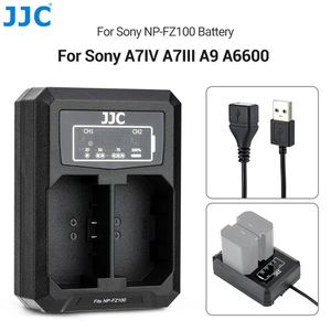 Chargeurs appareil photo JJC chargeur de batterie USB double chargeur de caméra pour Batteries A7CR NP-FZ100 Compatible avec FX30 A7 IV A7 III A6600 A7CR 231204