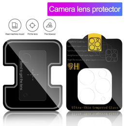 Protector de pantalla de película de cámara para iPhone 14 13 12 11 Pro Max Samsung S22 Note 20 Ultra A53 5G Lente de cámara Vidrio templado Cubierta completa Transparente con paquete minorista