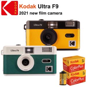 Camera New Kodak Vintage Retro Ultra F9 35 mm film réutilisable Caméra jaune / nuit sombre Green + 13536 Couleur 35 mm Plus 200 films