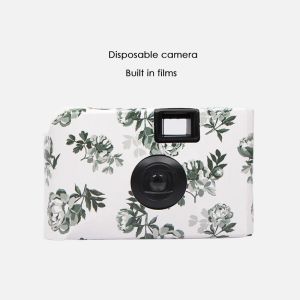 Caméra caméra non Flash Disposable avec un film couleur 12Exp, une caméra de film à usage unique avec 12 feuilles de photos, Utilisez en plein air un appareil photo jetable