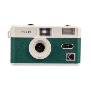 Caméra le nouveau Kodak Retro Ultra F9 35 mm réutilisable Caméra Jaune / Green de fin de nuit adaptée aux cadeaux d'anniversaire pour hommes et femmes