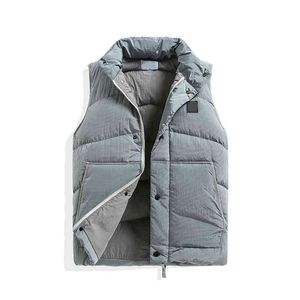 Cameraman Manteau Court pour Hommes Gilet Motif Épaissi Design Marque De Mode Chaud Hiver Coton Rembourré Manteau pour Femmes Casual Quotidien Tout