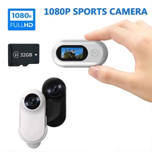 Cameras 1080p Mini Pokcet Camera HD Screen Outdoor Action Camera Recorder Video Sports Sports DV Dash Came pour la voiture Camogramme du pouce du vélo