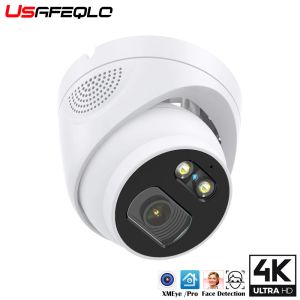 Caméras 8MP 4K IP Camera Poe H.265 ONF NETIP Metal Indoor / Outdoor Small Dome CCTV Wale
