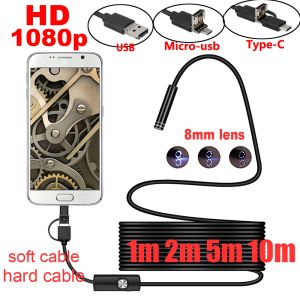 Caméras Android Endoscope Camera 1080p HD 1M 2M 5M 10M MICROUB / USB / TYPE C CAME VIDEO VIDEO