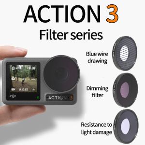 Cameras Camera Lens Filter for DJI Action 3 parties 8/16/32/64 ND NDPL CPL MCUV Night Star Filter Kit pour DJI Osmo Action 3 Accessoires