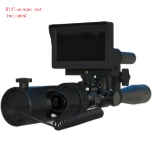 Caméras gratuites dhl fedex nocturne vision de chasse caméra de chasse megaorei 2 extérieur numérique IR Optique Enregistreur vidéo 4,3 pouces écran pour la portée du fusil