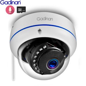 Cameras Gadinan 5MP 3MP 1080p Superface de surveillance audio avec WiFi SD Card Slot Vandalproof Ir Night Dome Security IP Camerie ICSEE