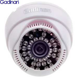 Cameras Gadinan Color HD CMOS 800TVL / 1000TVL 3,6 mm lentilles IR Cut 48pcs IR Vision Night Vision Indoor Dome Security CCTV