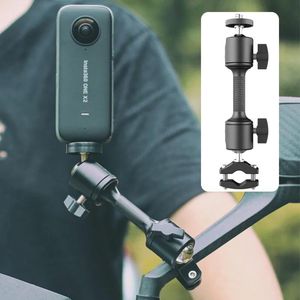 Cámaras GoPro 11 10 9 Soporte de montaje de aluminio para motocicleta Accesorios para bicicletas Manillar Soporte de ciclismo Soporte para cámara de acción DJI