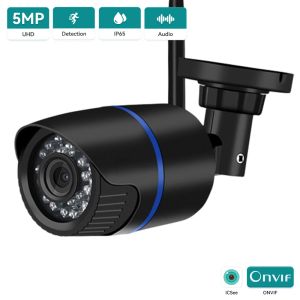 Cámaras Hamrolte 5MP Cámara Wifi Bullet Impresión al aire libre Cámara IP inalámbrica IP Registro de audio IE Navegador Xmeye Cloud RTSP ICSEE