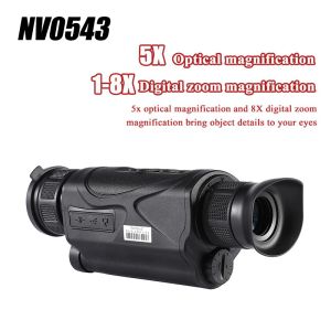 Caméras Handheld Infrared Digital Night Vision Dispositif, appareil photo monoculaire, sortie vidéo AV, vision nocturne HD pour la chasse, extérieur