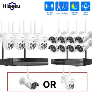 Cameras HiseU 10ch NVR Wireless CCTV CCTV Extérieur Système vidéo de surveillance de la caméra 3 / 5MP