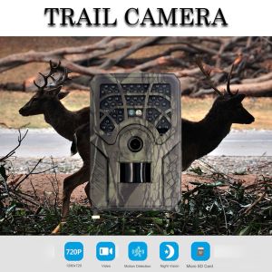 Caméras Caméra de chasse 5MP 720p Scoutisme Vision Camera IR Trail Hunting Trail Cameras Hunt Night Vision High Quality