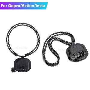 Caméras Mot à support magnétique avec longe pour GoPro DJI Osmo Action 3 2 Insta360 Pocket Fimi Series Strap Action Action ACCESSOIRES DE CAME