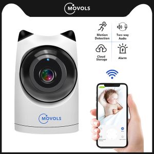 Caméras Movols Wiless WiFi Video Soutrveillance Camera 1080p Smart Home IP Web 360 PTZ INDOOR Baby Monitor Sécurité Caméras