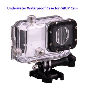 Caméras Étui étanche sous-marine d'origine pour gitup git2 git2p 170 degrés plongée 30m imperméable casque extrême cam caméscope DVR
