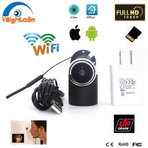 Cameras Security 1080p WiFi Camera Porte de la porte Oeil Trou Eye sans fil Caméra de la caméra 1,78 mm