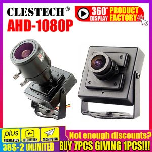 Cámaras súper pequeñas AHD Mini CCTV Camera Sony XVI4IN1 2MP 1080P Vigilancia de seguridad de metal Micro Video Vidicon con soporte
