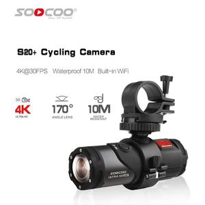 Caméras Caméra d'action étanche 4K WiFi casque caméra vidéo pour Moto vélo vélo Moto casque caméscope sport Cam SOOCOO S20 +