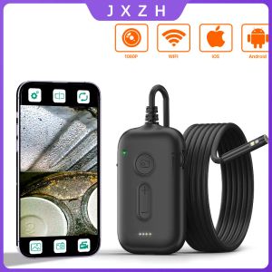 Caméras WiFi Industrial Endoscope Caméra pour iPhone / Android 1080p étanche double caméra triple caméra rigide Inspecter la voiture Boroscope