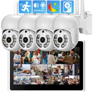 Cameras WiFi Ptz Security Auto Track Camera System 10ch 10.1 