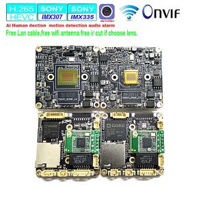 Cameras Module de caméra IP sans fil H.265 1080p Sony IMX307 5MP Sony IMX335 WiFi Board Ai Human Human Tf Carte Slot Motion Dtection ONVIF