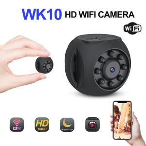 Cameras WK10 Mini WiFi Camera prend en charge la vision nocturne infrarouge 1080p 90 ° Caméra grand angle HD avec petite taille et gamme d'application large