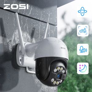 Cámaras Zosi Wifi PTZ Camera 2MP 3MP Starlight Vison Vigilancia de vison Outdoor IP Cámara 2 Audio AI AI Human Detect Wireless Camera