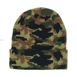 Camo Beanie Caps Sport Knitted Hat Textiles para el hogar Hombres y mujeres Cold Warm Cap RRB15856