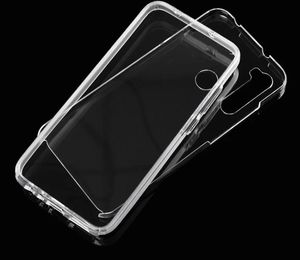 360 Coque de couverture complète du corps pour Xiaomi Mi poco X3 10 Pro 9A 9SE Note 10 Lite Pro 9S 8T 8 Hard PC Soft TPU Double face 2 en 1 Crystal Cell Phone Front Back Covers