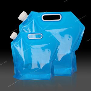 5/10L Bolsa de agua para acampar al aire libre Cubo de agua plegable Picnic BBQ Lata de agua Contenedor de agua de viaje plegable portátil Suministros para campamento Campamento nbsp;Cocina