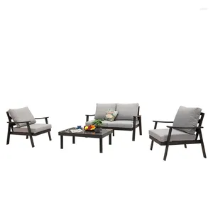 Camp Furniture Lounge Garden Outdoor Sofa Set Chaise moderne Cadre en métal