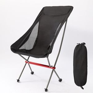 Camp Furniture Portable Folding Camping Chair Outdoor Moon Chair Collapsible For Hiking Picnic Fishing Chairs Nature Hike Tourist Chair 230919