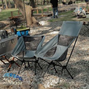 Camp Furniture Portable Folding Camping Chair Outdoor Moon Collapsible Foot Stool For Hiking Picnic Fishing Chairs Seat Tools