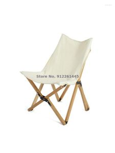 Camp Meubles Solid Beech pliant chaise papillon balcon salon camping portable plage extérieure