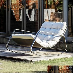 Camp Furniture Sun Lounger Portable Simple Chaises Longues Nordic Swing Chairs Single Floor Customized Sofa Bed Outdoor Drop Delivery Otw5Q