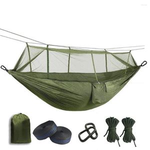 Hamac de Parachute de moustiquaire ultra-léger de meubles de Camp avec des piqûres d'anti-moustique pour la tente extérieure de Camping utilisant le sommeil