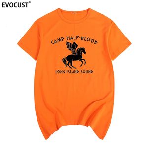 Camp Half Blood drôle parodie à manches courtes T-shirt coton hommes T-shirt T-shirt femmes unisexe mode 240307