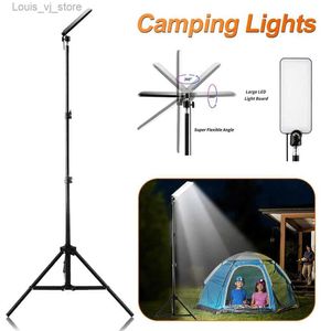 Lanterne de camping Lampe de camping avec support Barbecue Lampe portable Lampe de travail Télescopique Alimenté par USB Lanterne d'ordinateur portable Accessoires d'extérieur YQ231205