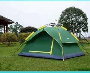 Refugios para acampar Apertura de carpa Carpa automática hidráulica Refugios para acampar Carpas protectoras al aire libre de dos pisos impermeables y soleadas para 3-4 personas