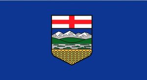 Drapeau du Canada de l'Alberta 3ft x 5ft Polyester Banner Flying 150 * 90cm Drapeau personnalisé extérieur