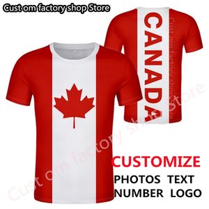 CANADÁ camiseta diy nombre personalizado gratis número puede país camiseta nación bandera ca negro universidad impresión p o ropa francesa 220616
