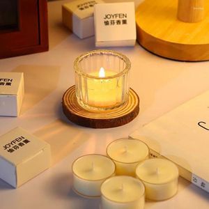Bandlers 20 PCS Votive Tea Light for Floating Wedding Centres Clean Glass Mig Cute Mini Ribbed Party Decor